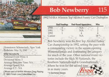 1993 Finish Line NHRA #115 Bob Newberry Back