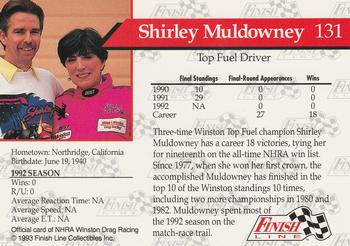 1993 Finish Line NHRA #131 Shirley Muldowney Back
