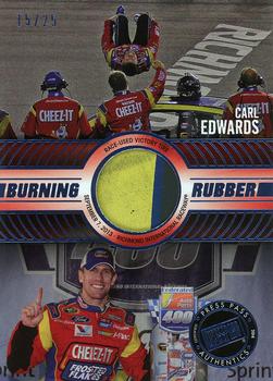 2014 Press Pass - Burning Rubber Blue #BR-CE2 Carl Edwards Front