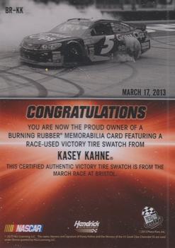 2014 Press Pass - Burning Rubber Gold #BR-KK Kasey Kahne Back