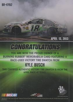 2014 Press Pass - Burning Rubber Gold #BR-KYB2 Kyle Busch Back