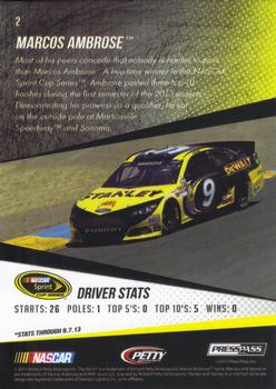 2014 Press Pass - Color Proofs Black #2 Marcos Ambrose Back