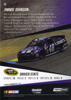 2014 Press Pass - Color Proofs Black #16 Jimmie Johnson Back