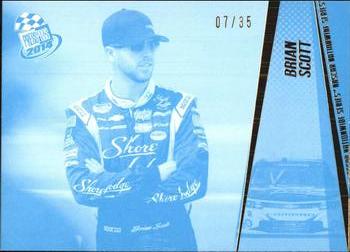 2014 Press Pass - Color Proofs Cyan #54 Brian Scott Front