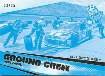 2014 Press Pass - Color Proofs Cyan #69 Jimmie Johnson's car Front