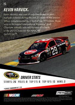 2014 Press Pass - Color Proofs Yellow #15 Kevin Harvick Back