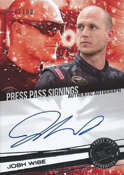 2014 Press Pass - Signings Silver #PPS-JW Josh Wise Front