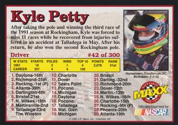 1992 Maxx (Black) #42 Kyle Petty Back