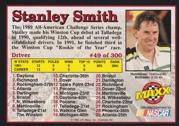 1992 Maxx (Black) #49 Stanley Smith Back