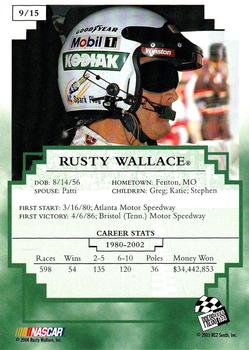 2003 Press Pass UMI Winston Cup Champions #9 Rusty Wallace Back