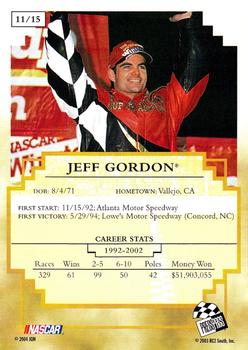2003 Press Pass UMI Winston Cup Champions #11 Jeff Gordon Back
