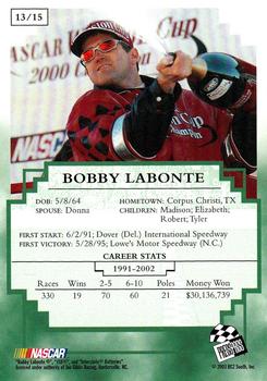 2003 Press Pass UMI Winston Cup Champions #13 Bobby Labonte Back