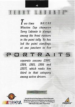 1997 Pinnacle Portraits #4 Terry Labonte Back