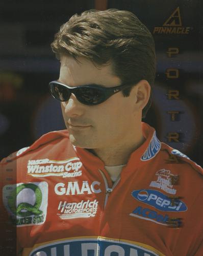 1997 Pinnacle Portraits - 8x10 Dufex #JG1 Jeff Gordon Front