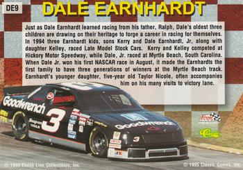 1995 Finish Line - Dale Earnhardt #DE9 Dale Earnhardt Back
