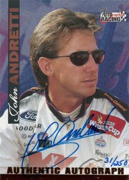 1996 Score Board Autographed - Autographs Gold #NNO John Andretti Front