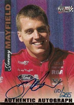 1996 Score Board Autographed - Autographs Gold #NNO Jeremy Mayfield Front