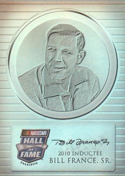 2014 Press Pass Total Memorabilia - Hall of Fame Plaques #HI 1 Bill France Sr. Front