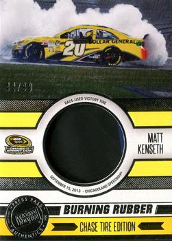 2014 Press Pass Total Memorabilia - Burning Rubber Chase Tire Edition Silver #BRC-MK Matt Kenseth Front