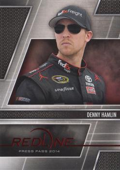 2014 Press Pass Redline #24 Denny Hamlin Front