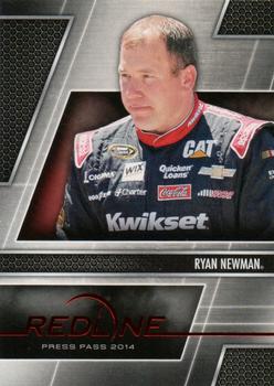 2014 Press Pass Redline #42 Ryan Newman Front