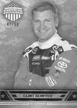 2014 Press Pass American Thunder - Color Proof Black #8 Clint Bowyer Front