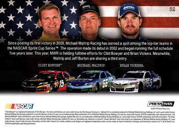 2014 Press Pass American Thunder - Color Proof Black #52 Clint Bowyer / Michael Waltrip / Brian Vickers Back