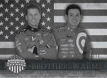 2014 Press Pass American Thunder - Color Proof Black #57 Jamie McMurray / Kyle Larson Front