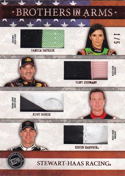2014 Press Pass American Thunder - Brothers In Arms Relics Red #BAM-SHR Stewart-Haas Racing Front