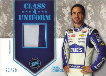 2014 Press Pass American Thunder - Class A Uniforms Blue #CAU-JJ Jimmie Johnson Front