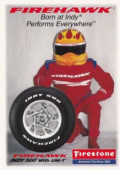 2002 Checkered Flag Collectables Firestone Racing #NNO Firehawk/Header Card Front