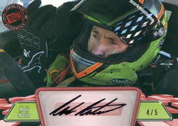 2012 Press Pass - Autographs Red #PPA-MM Mark Martin Front