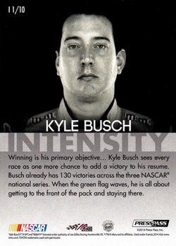 2014 Press Pass Redline - Intensity #I 1 Kyle Busch Back