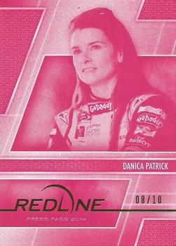 2014 Press Pass Redline - Color Proof Magenta #43 Danica Patrick Front