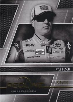 2014 Press Pass Redline - Color Proof Black & White #12 Kyle Busch Front