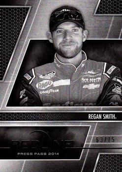 2014 Press Pass Redline - Color Proof Black & White #68 Regan Smith Front