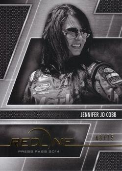 2014 Press Pass Redline - Color Proof Black & White #71 Jennifer Jo Cobb Front
