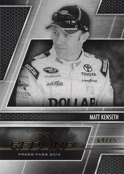 2014 Press Pass Redline - Color Proof Black & White #30 Matt Kenseth Front