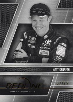 2014 Press Pass Redline - Color Proof Black & White #31 Matt Kenseth Front