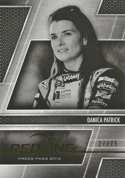 2014 Press Pass Redline - Color Proof Black & White #43 Danica Patrick Front