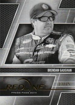 2014 Press Pass Redline - Color Proof Black & White #63 Brendan Gaughan Front