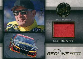 2014 Press Pass Redline - Redline Relics Gold #RR-CB Clint Bowyer Front