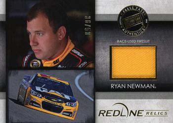 2014 Press Pass Redline - Redline Relics Gold #RR-RN Ryan Newman Front