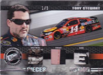 2014 Press Pass Redline - Pieces Of The Action Melting #PA-TS Tony Stewart Front