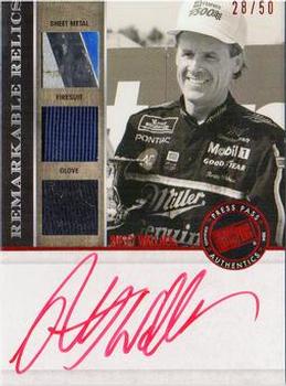 2014 Press Pass Redline - Remarkable Relics Autographs Red #RMR-RW Rusty Wallace Front
