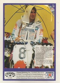 1991 Champs Hi Flyers #78 Jean-Michel Bayle Back