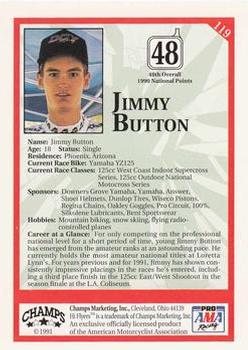 1991 Champs Hi Flyers #119 Jimmy Button Back