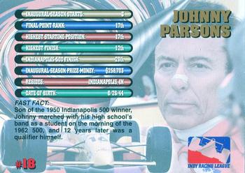 1997 Hi-Tech IRL #18 Johnny Parsons Back
