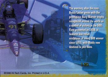 1997 Hi-Tech IRL - Indy 500 #I-20 Buddy Lazier Back