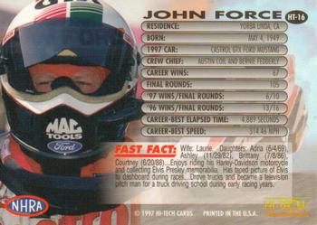 1997 Hi-Tech NHRA #HT-16 John Force Back